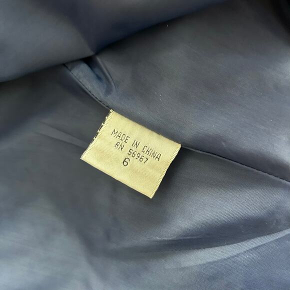 Vtg Raoul Angular Blue Blazer 6 80s Power Dressing Career Office Structured - Picture 9 of 12